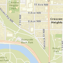 288-306 Memorial Drive Northwest, Calgary Street Map