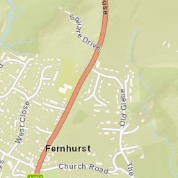 Fernhurst Street Map