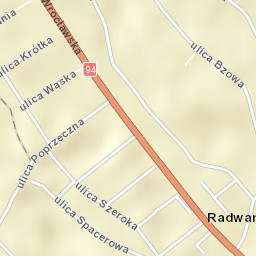 Radwanice Street Map