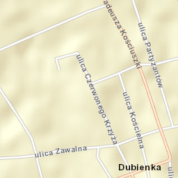 Dubienka Street Map