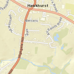 Hawkhurst Street Map