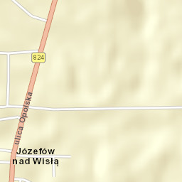 Józefów nad Wisłą Street Map