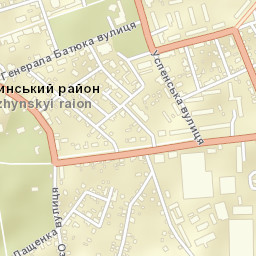 Nizhyn Street Map
