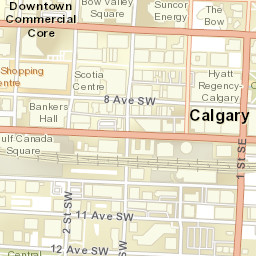 101-133 9 Avenue Southwest, Calgary, AB Street Map
