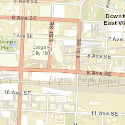 Calgary Street Map