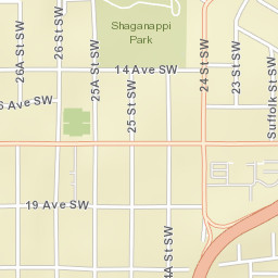 1733-1743 Suffolk Street Southwest, Calgary Street Map