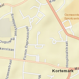 Kortemark Street Map