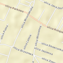 Żerniki Wrocławskie Street Map