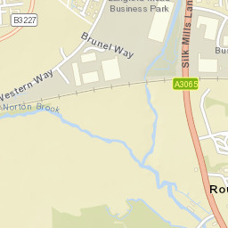 Churchward Drive, Norton Fitzwarren, Somerset Street Map