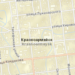 Krasnoarmeysk Street Map