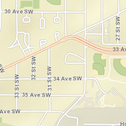 1313 33 Street Southwest, Calgary, AB Street Map