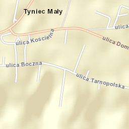Tyniec Mały Street Map