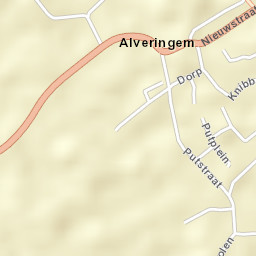 Alveringem Street Map