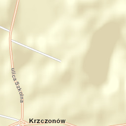 Krzczonów Street Map
