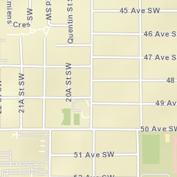 4644 Quentin Street Southwest, Calgary Street Map