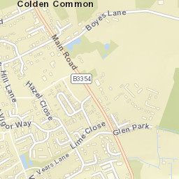 Colden Common Street Map