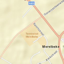 Merelbeke Street Map