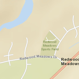 Redwood Meadows Drive, Redwood Meadows Street Map