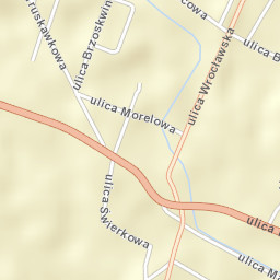 Żórawina Street Map