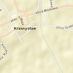 Krasnystaw Street Map