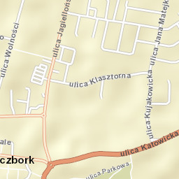 Kluczbork Street Map