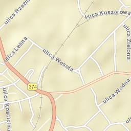 Strzegom Street Map