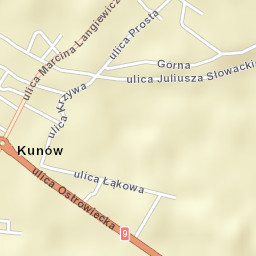Kunów Street Map