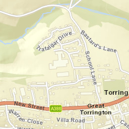 Great Torrington Street Map