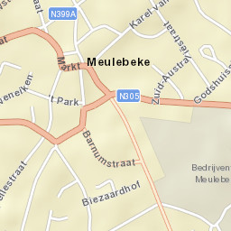 Meulebeke Street Map
