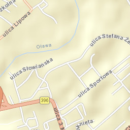 Oława Street Map