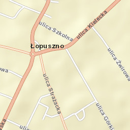 Łopuszno Street Map