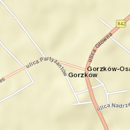 Gorzków Street Map