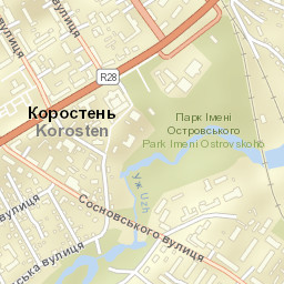 Korosten Street Map