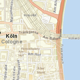 Cologne, Germany Street Map