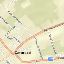 Zutendaal Street Map