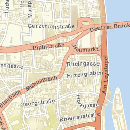 Stuttgart, Cologne, Germany Street Map