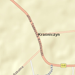 Kraśniczyn Street Map