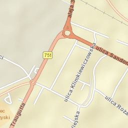 Ostrowiec Świętokrzyski Street Map