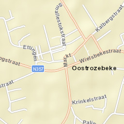Oostrozebeke Street Map