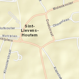 Sint-Lievens-Houtem Street Map