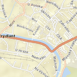 Frýdlant Street Map