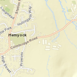 Hemyock Street Map