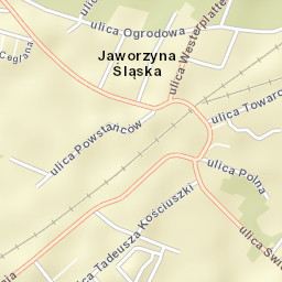 Jaworzyna Śląska Street Map