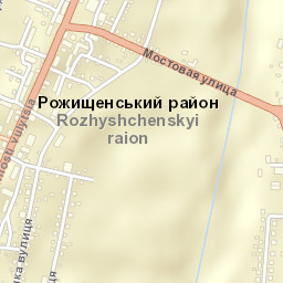 Rozhyshche Street Map