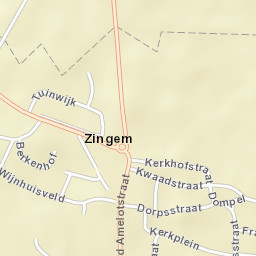 Zingem Street Map