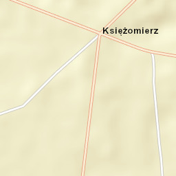 Księżomierz Street Map