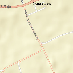 Żółkiewka Street Map