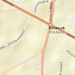 Kłobuck Street Map