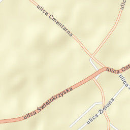 Waśniów Street Map