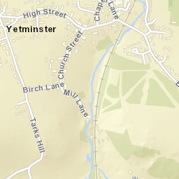 Yetminster Street Map
